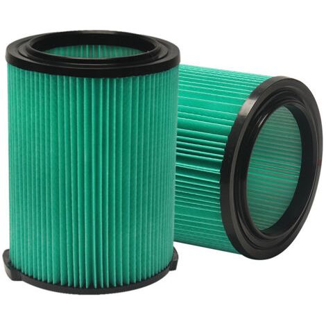 Lot de 2 filtres d'aspirateur plissés de rechange VF6000 à 5 plis, compatibles avec les aspirateurs secs et humides Ridgid Shop Vac de 5 à 20 gallons et les aspirateurs Husky de 6 à 9 gallons. (1/4)
