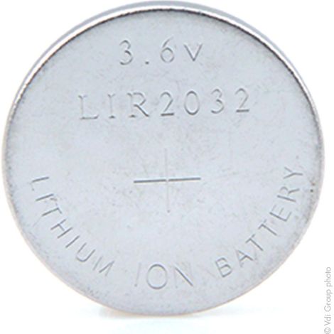 NX - Accus bouton Lithium LIR2032 3.6V 40mAh