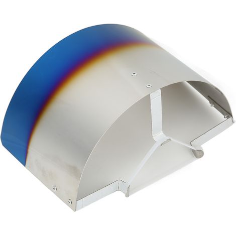 Couvercle de filtre à air avec protection thermique en acier inoxydable, accessoire automobile pour 2,5 à 3,5 pouces, placage bleu (1/5)