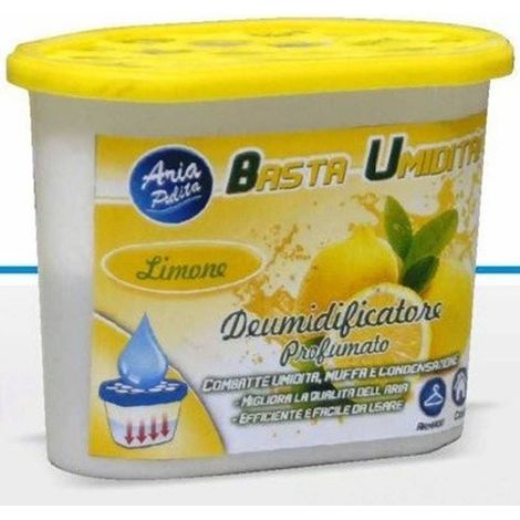 Deshumidificateur Avec 220 Gr. De Granules Deshumidificateur D'air Parfum Citron (1/2)