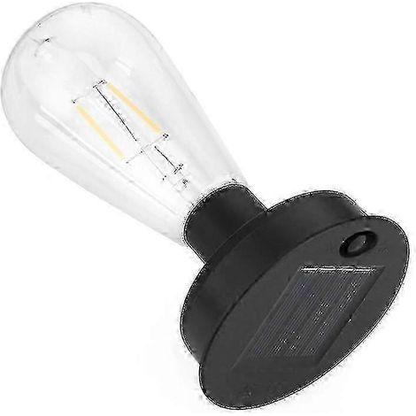 1 ampoule solaire LED à filament de tungstène 2800K, veilleuse de jardin 7cm/8,5cm, pour clôture (1/4)