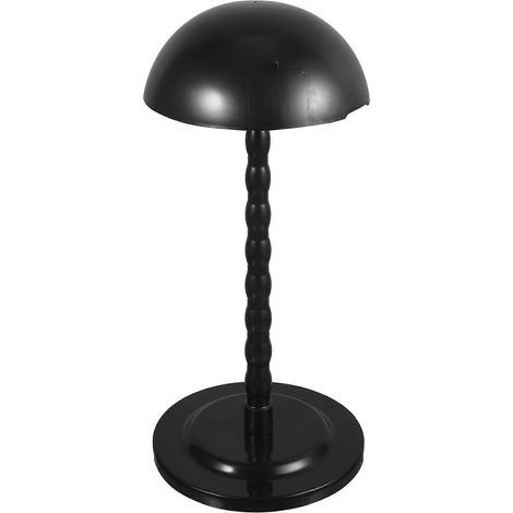 Abnehmbarer Perückenständer, Tischaufsteller für Perücken und Hüte, Perückenhalter (zufälliges Design) – 36 x 16 cm – Schwarz (1/4)