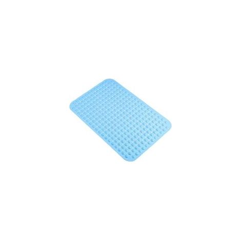 Tapis de douche antidérapant 70 x 35 cm Tapis de bain antidérapant , tapis de douche confortable massage, tapis de douche antidérapant lavable en machine, bleu (1/5)