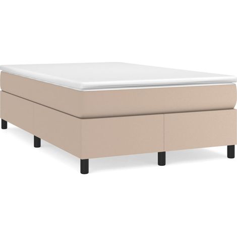 Maison Exclusive - Giroletto a Molle con Materasso Cappuccino 120x200cm Similpelle