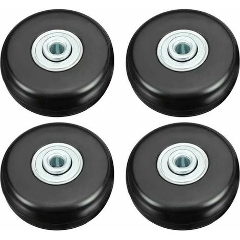 Set di quattro ruote per valigia, robuste ruote silenziose in gomma da 50 mm, ruote girevoli di ricambio universali. (1/5)