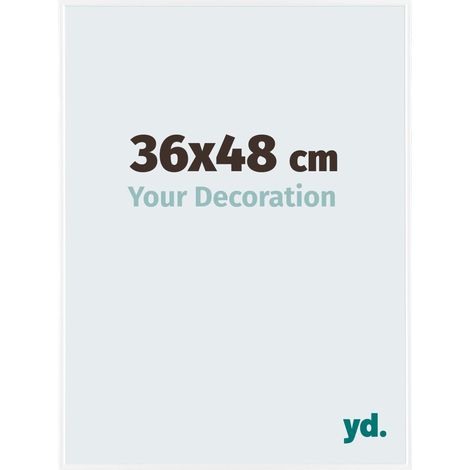 yd. - Cadre photo 36x48 - Blanc Brillant - Plastique - Evry