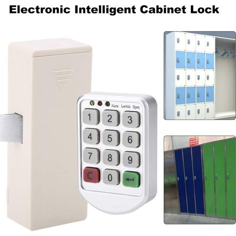 Serrure électrique, serrure pour armoire, clavier à code Digicode avec (1/4)