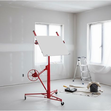 Elevador de placas para pladur plegable, 68 kg, 140-350 cm, inclinación 60°, 3 ruedas HAVRYA (1/5)