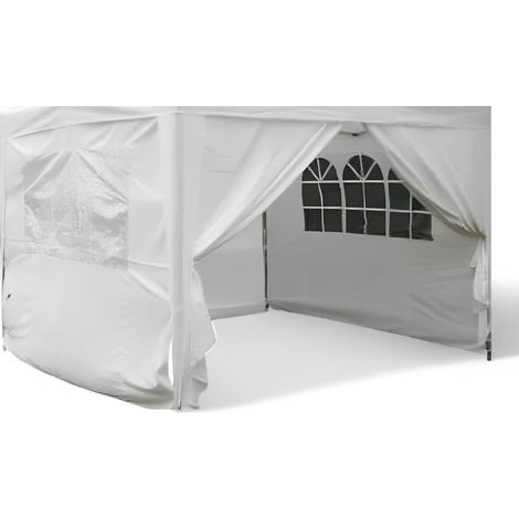 Set pareti in poliestere con porta e finestra per gazebo - 216x300x85 cm - 3x3 mt
