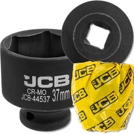 Bussola a impatto JCB da 1/2" 37 mm a 6 punte in acciaio Cr-Mo