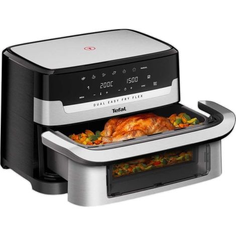 Friggitrice ad aria Tefal Dual Easy Fry Flex EY922D 9 L 2700 W (1/3)