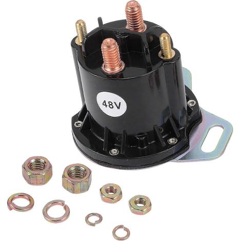 Relais à quatre bornes 48V 150A 25-26s compatible avec les voiturettes de golf électriques EZGO RXV (modèles 2008 et ultérieurs). (1/5)