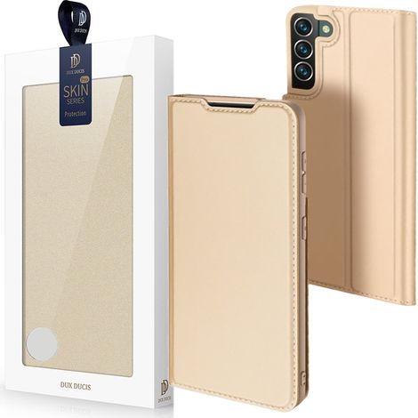 Custodia Dux Ducis Skin Pro con chiusura a libro per Samsung Galaxy S22+ (S22 Plus) Oro (1/5)