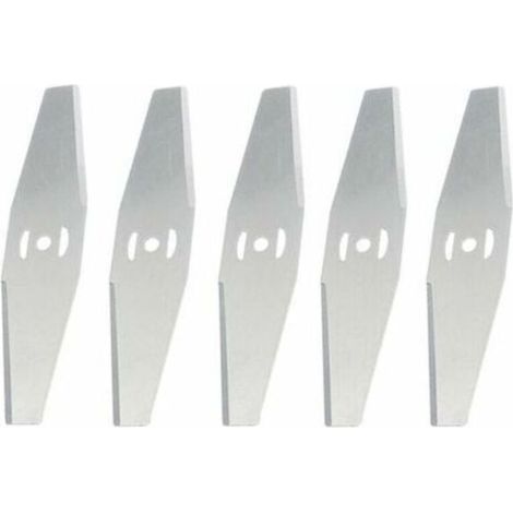 CHOYCLIT Coupe Bordure Lame De Rechange, pour Coupe Bordure sans Fil Garniture De Jardin,Metal Blade,,argent,5 pièces