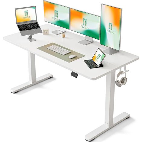 FEZIBO Höhenverstellbarer Schreibtisch Elektrisch 152x60cm (1/5)