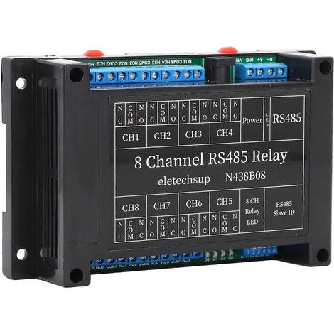 8-Kanal-Relaismodul RS485 RTU Fernsteuerschalter DC 12V Zubehör für Heimkameras
