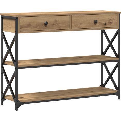 Maison Exclusive - Tavolo Consolle rovere artigianale 100 x 28 x 75 cm