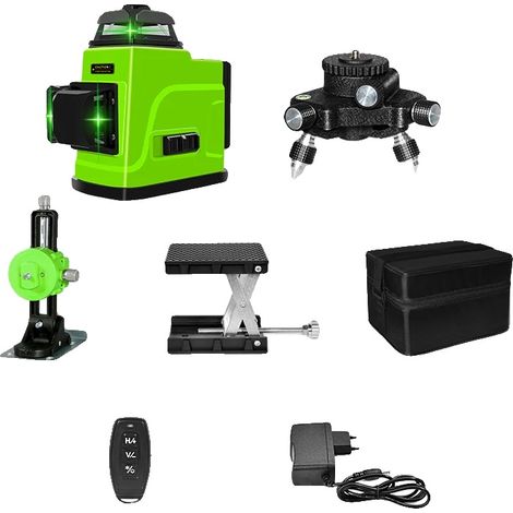 Nivel láser, haz verde, autonivelación, IE12G-BL12 (1/2)