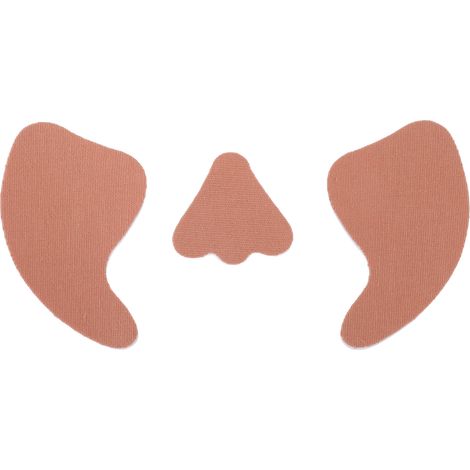 Pans de protection UV sous les yeux, imperméables au vent, antigivre, respirants, absorbants, forme arquée détachable pour visage extérieur (1/5)