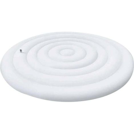 Aufblasbare Whirlpoolabdeckung mit Schnell- und Ablassventil, wind-, regen- und schneesicher (rund 145 cm) - Crezuo