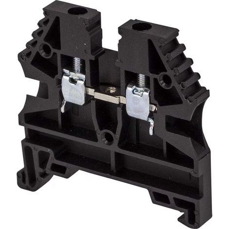 Borne de jonction à vis 2,5mm² - pas 5mm - noire - IMO (1/5)