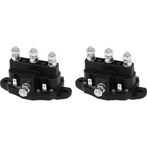 Compatible avec deux contacteurs-relais 12 V CC pour électrovannes de commutation de moteur de treuil, fonctionnement intermittent, 6 bornes, modèle 214-1231-A11 (1/5)