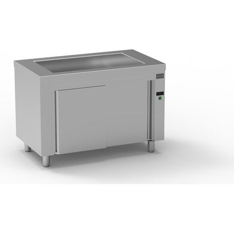 Meuble Bain-Marie Sec Inox Réserve Neutre Gamme 700 - Eratos (1/2)