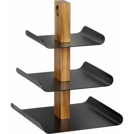 3-stufige Etagere KESPER, Schwarz (1/4)