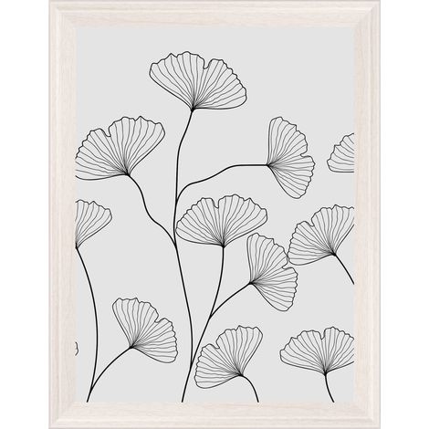 Ilo Holzrahmen 15x20, WEISS, Ginko (1/3)