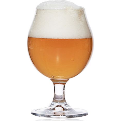 Verre à Vin - Verre à Boisson en Verre Transparent - Tige Robuste - Bol Large - Convient pour Vin Bière et Boissons Fraîches - Lot de 2 (1/5)