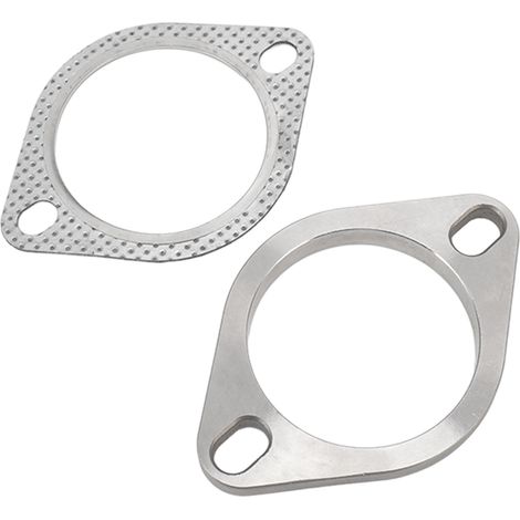 2-Loch-Auspuffflansch-Montagesatz, 3-Zoll-Universal-Downpipe aus Aluminiumlegierung, Katalysator, komplette Abgasleitung, Krümmer (1/5)