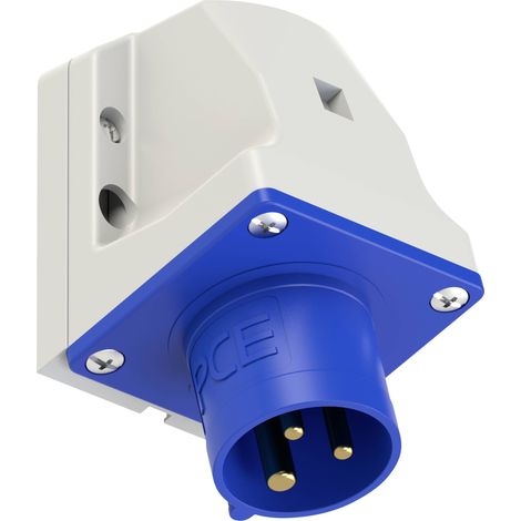 Prise murale mâle CEE-CARA 16A 3 pôles 230V – IP44 – Pour installations électriques – Usage professionnel – PCE (1/5)