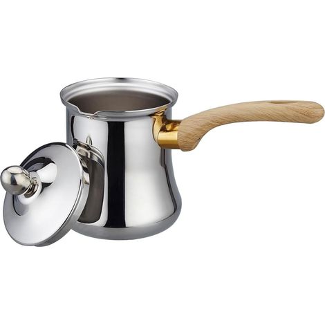 Turkish Coffee Maker Set 720ml Coffee Maker Chai Pot Arabic Briki Greek Coffee Maker Coffee Warmer Butter Melting Pot Cezve Coffee Maker (1/5)