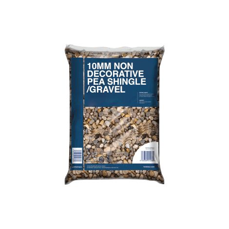 10mm Non Decorative Pea Shingle/Gravel Bag (25kg)