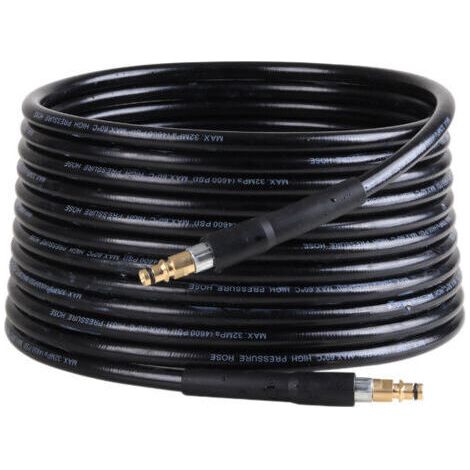 Tuyau de rechange pour nettoyeurs haute pression Kärcher K2 K3 K4 K5 K6 K7, tuyau de nettoyage haute pression avec raccord rapide et attache rapide – 6 m
