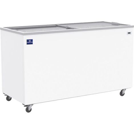 Congélateur bahut 478 (400) litres avec couvercles coulissantes en verre, -18°/-24°C 1489x653x904 mm - VIRTUS