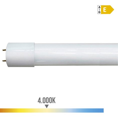 Tubo led t8, 09 w, 990 lm, 4000 k, luz día, ø26 x 600 mm