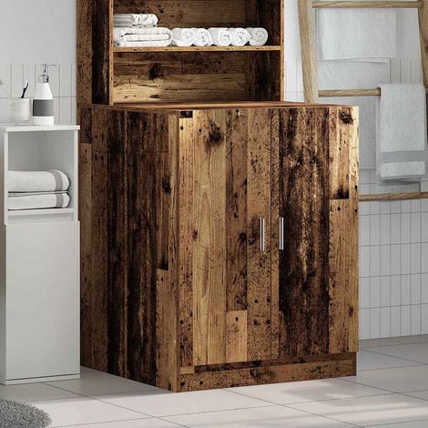 vidaXL Washing Machine Cabinet Old Wood 70,5x71,5x91,5 cm (1/5)