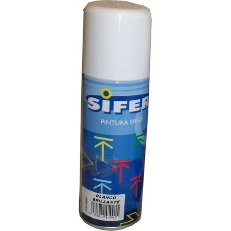 Sifer Spray Vernis à ongles synthétique brillant 200 ml Blanc brillant