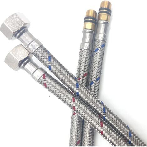 Raccordo per tubo flessibile G3/8 x M10 per rubinetto miscelatore (1/5)