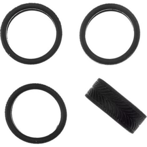 Pneus - Pour Porsche 911 Carrera S Cabriolet - Compatible Carrera Evolution et DIGITAL 132 - Lot de 4