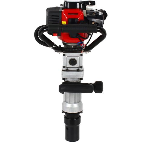 Hincadora de pilotes, motor de gasolina, potencia de 0,9 kW, color rojo/negro. (1/2)