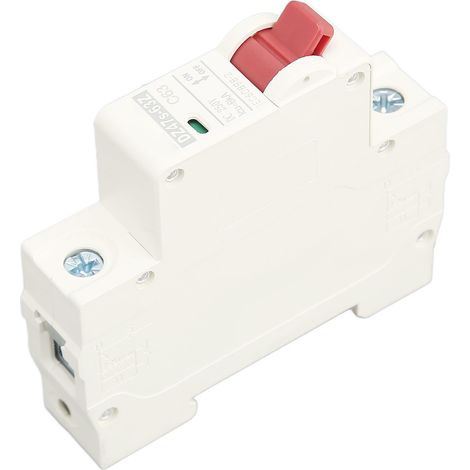 Disjoncteur miniature DC 1P 63A, rail DIN, DC250V, pouvoir de coupure 6000A, DZ47s 63Z C63, protection solaire photovoltaïque (1/5)