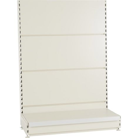 PROVOST - Gondole magasin Promag 3 simple face - Fond lisse - Blanc - Métal - 1000 mm