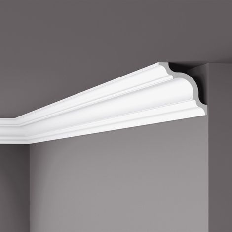 Eckleiste NMC A NOMASTYL Noel Marquet Zierleiste Stuckleiste Zeitloses Klassisches Design weiß 2 m (1/5)