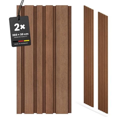 KGM Akustikpaneele 2x Blend Eiche Rustikal Ton in Ton 30x260 cm MDF