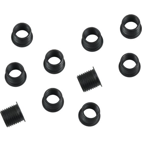 KS Tools - Lot de 10 inserts taraudés L.17,5 mm, Taraudage M14x1,25 / Filetage M16x1,25 - 150.5086