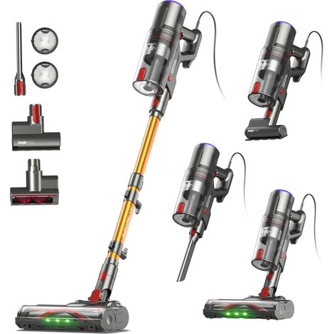 Aspirateur Balai avec Fil, Aspirateur sans Sac Puissant (1/5)
