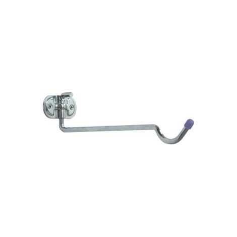 PORTA BICICLETTE DA PARETE GANCIO RIPIEGABILE IN ACC. ZINCATO A.4110- - mm.92x320x225, ø mm.9 - 10 pezzi ALDEGHI