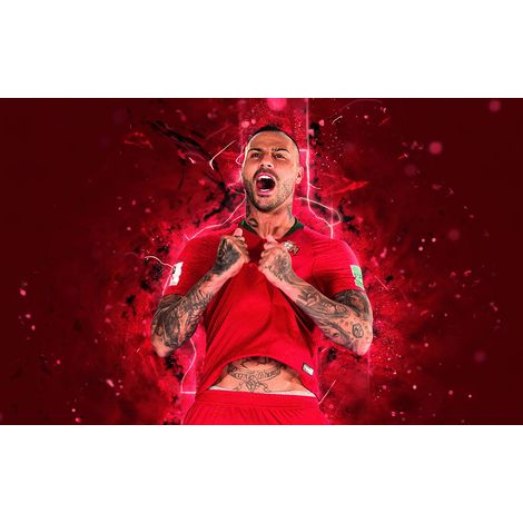 Papier peint panoramique Football - Joueur de Foot - 130 cm x 81 cm (1/2)